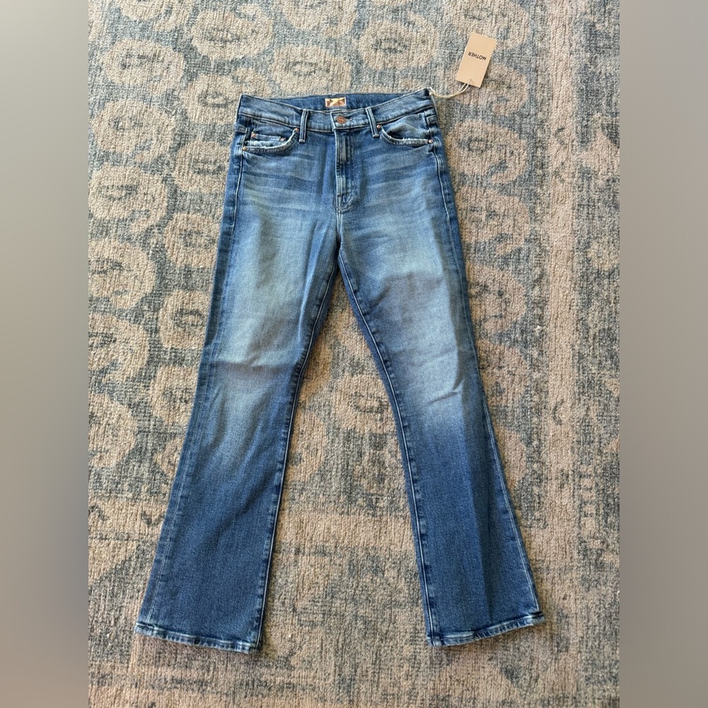 BNWT Mother outside ankle high on the hog jeans
